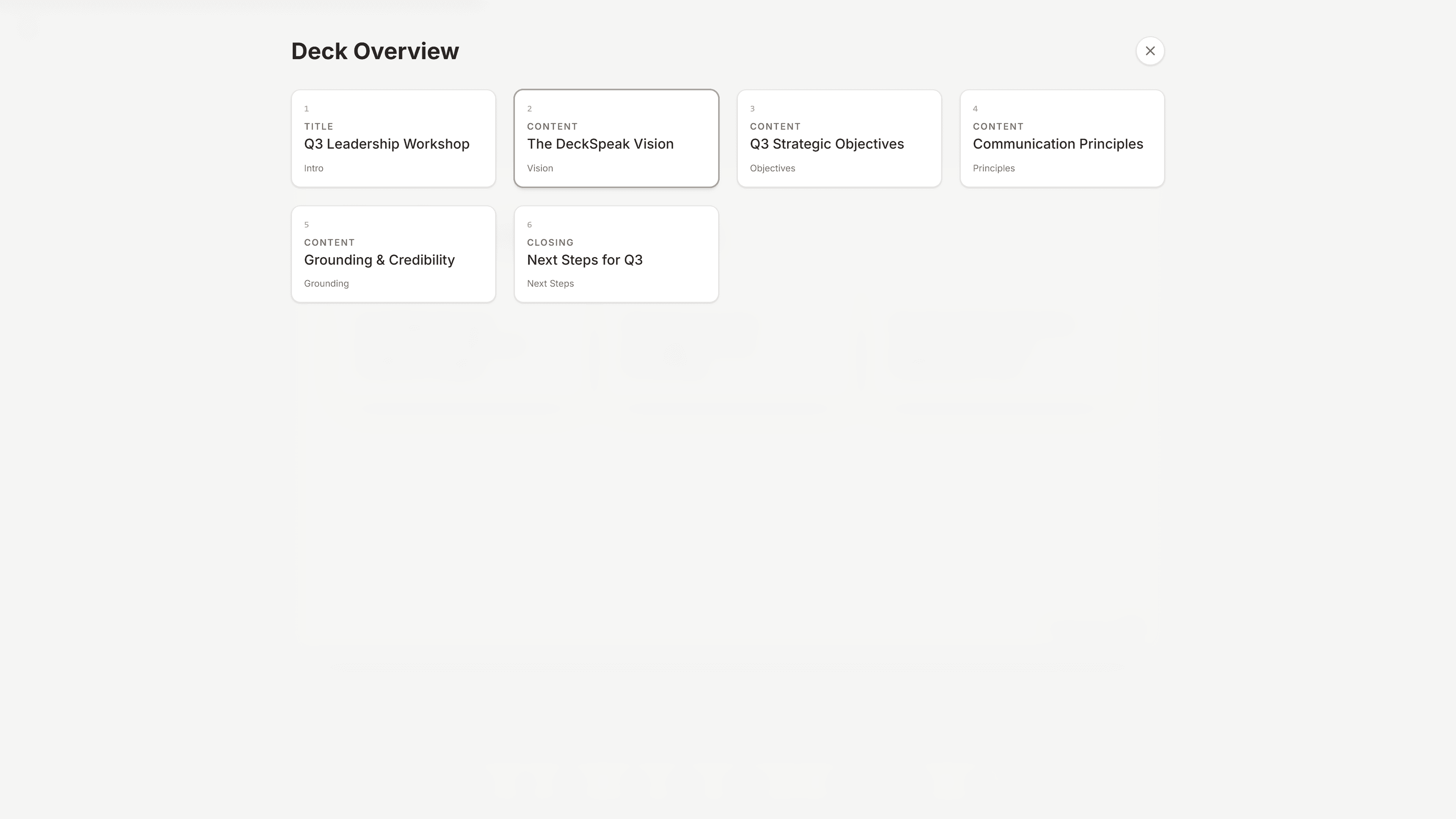 Technical architecture overview
