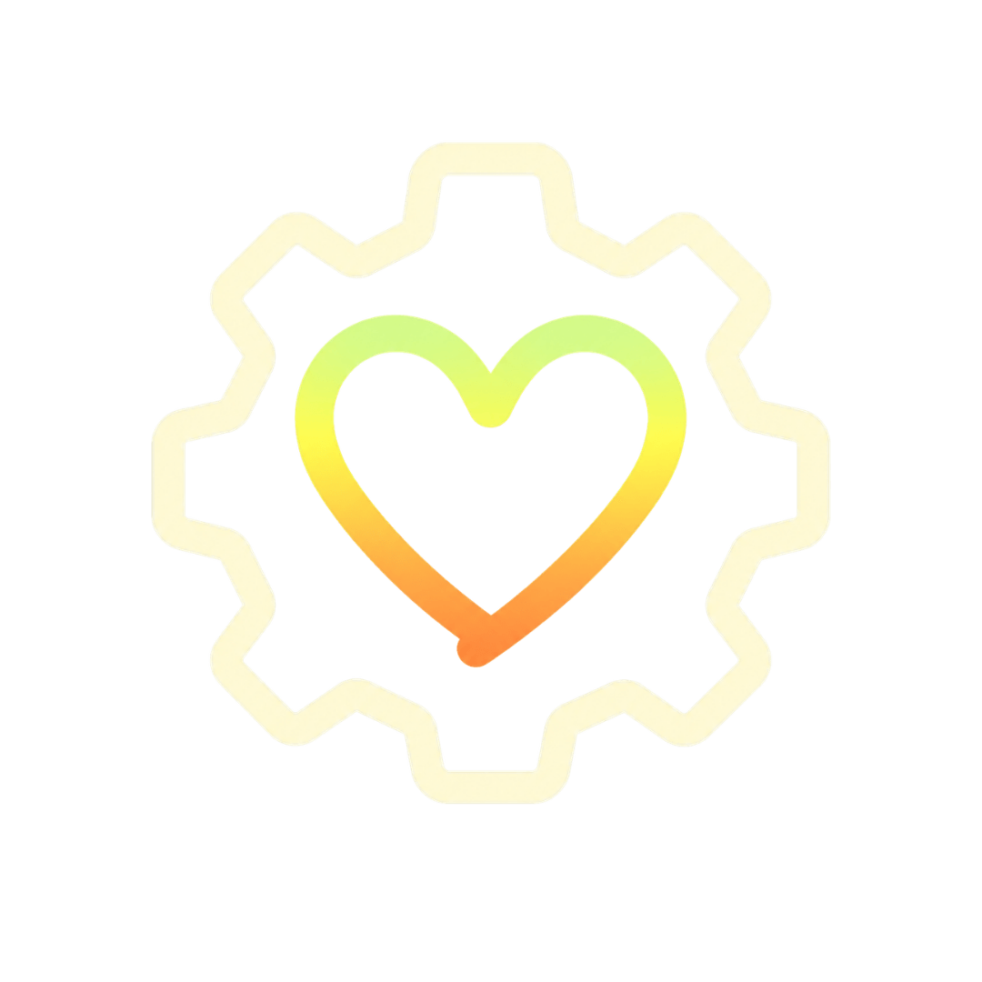 Services emblem — engineering mechanisms with human-centered purpose